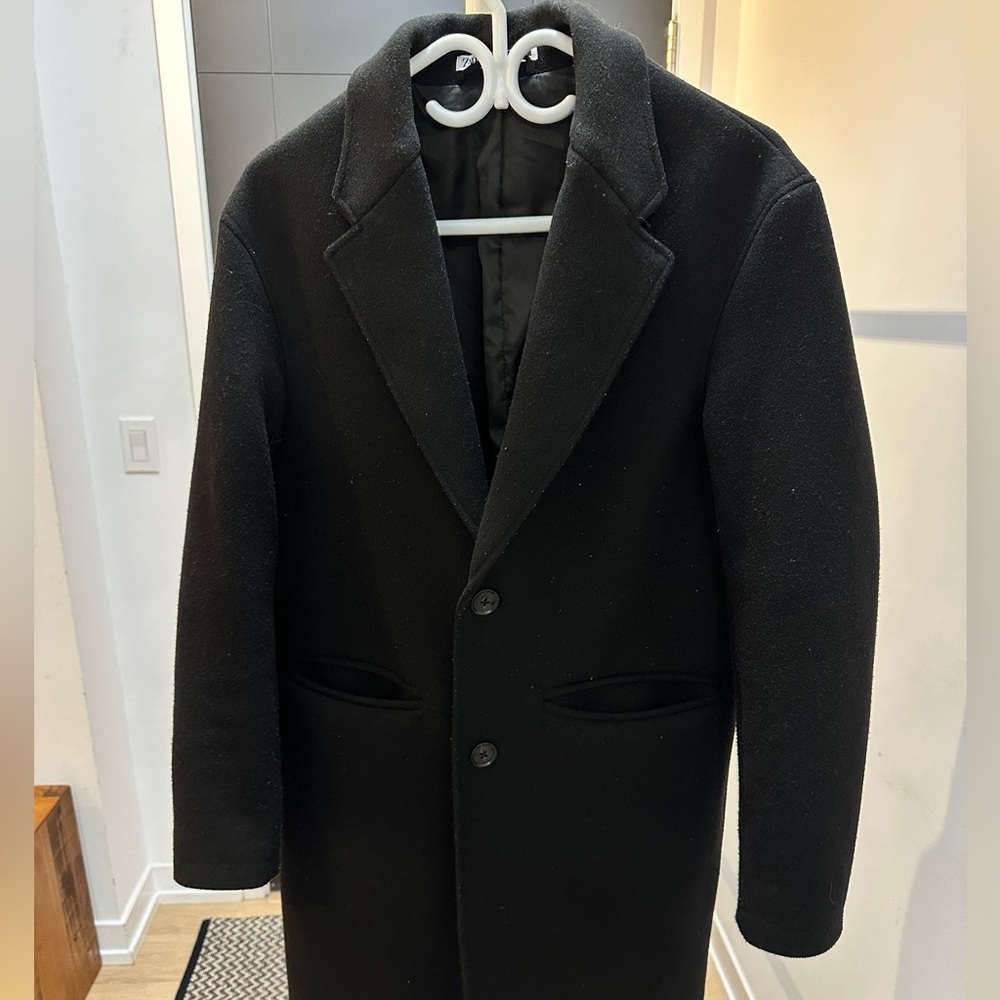 Black peacoat